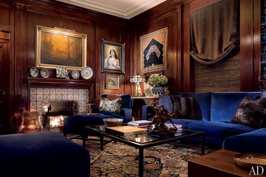 Lush Velvet Rooms from the Pages of AD