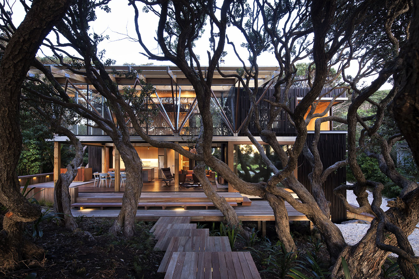 Under Pohutukawa by Herbst Architects