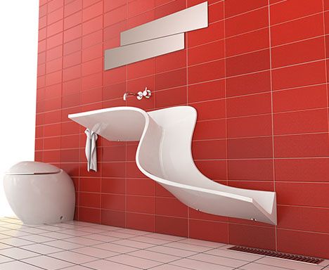 Waterfall Sink Reminds You to Conserve Water