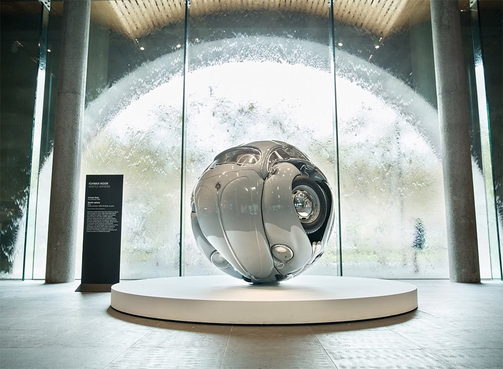 VW Cars Compressed into Perfect Spheres and Cubes by Ichwan Noor