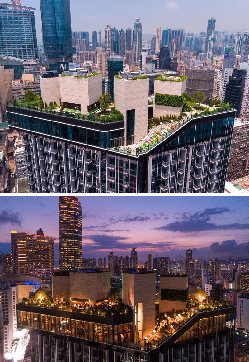 This Building In Hong Kong Has A Rooftop Park And Private Clubhouse