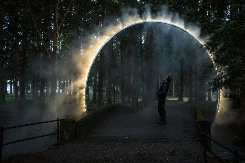 A Sculptural Arch Of Mist Has Been Installed In Japan