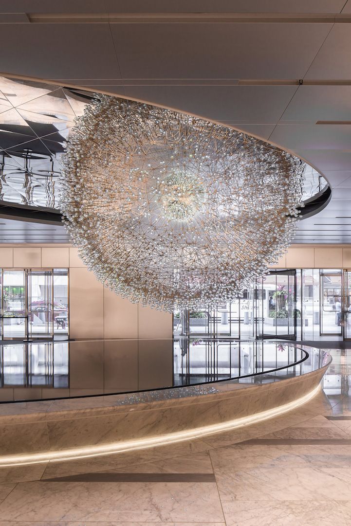 Giant Floating Dandelion Made of Over 3,000 Hand-Blown Glass Orbs