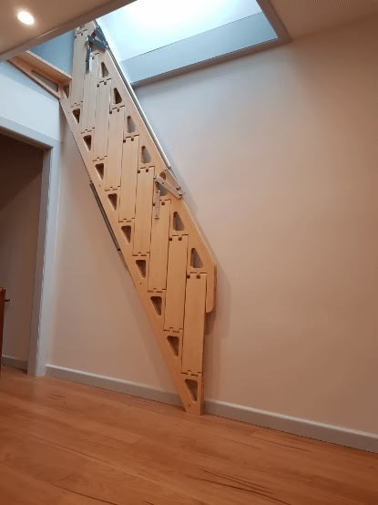 Bcompact Bamboo Hybrid Folding Stairs Folding Ladders