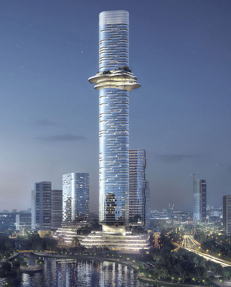 No limits: Büro Ole Scheeren launches designs for Empire City in Vietnam