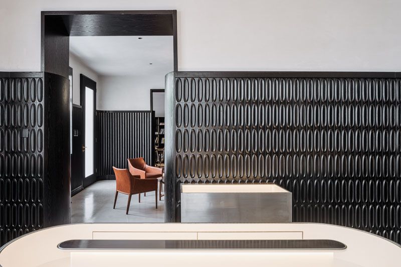 A Partially Tiled Wall Is A Creative Alternative To Wainscoting
