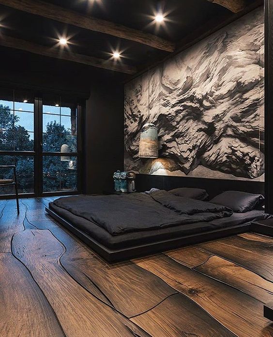 46 Modern Dark Cozy Bedroom To Inspire