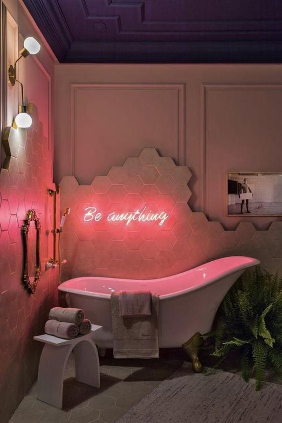 Be anything  Neon Art Sign Light Lamp Illuminate Shop Office Living Room Interior Design Custom