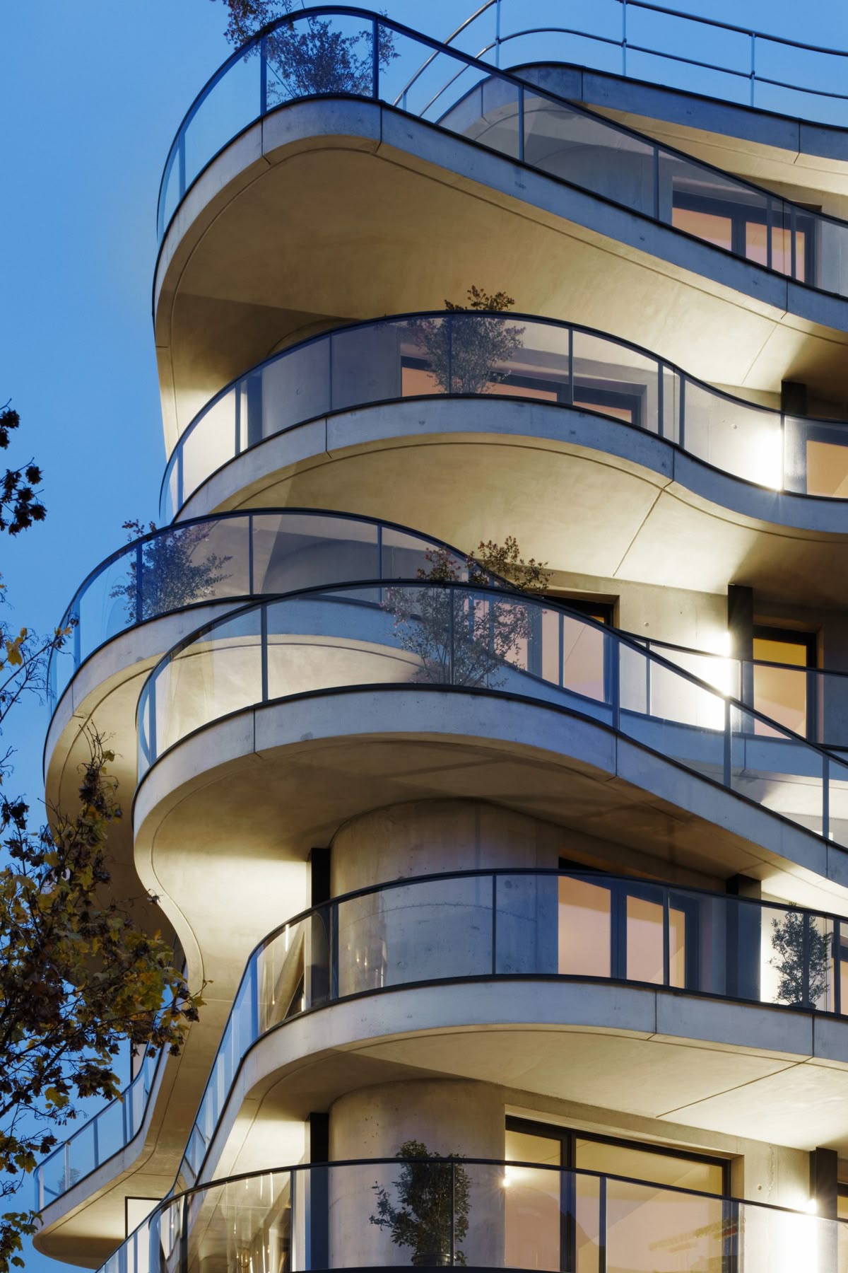 Christophe Rousselle Architecte Courbes residential buildings in Colombes, France