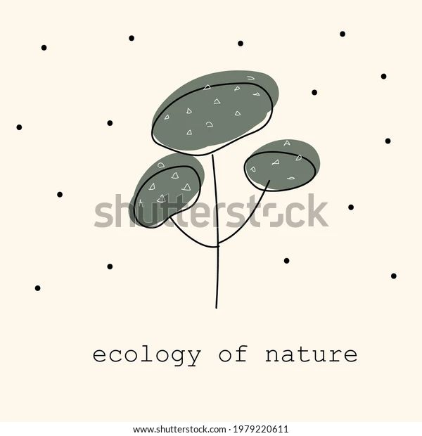 Poster Tropical Tree Nature Green Bush Stock Vector (Royalty Free) 1979220611 | Shutterstock