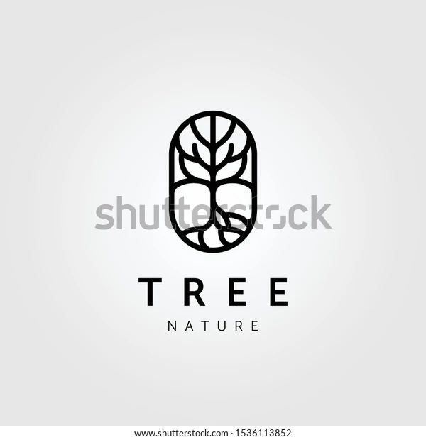 Abstract Line Tree Nature Logo Vector Stock Vector (Royalty Free) 1536113852 | Shutterstock