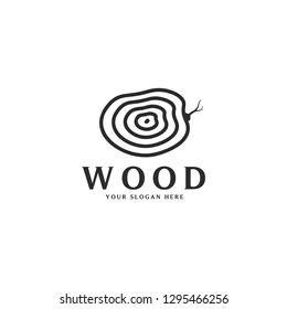 Elegant Wood Logo Stock Vector (Royalty Free) 1295466256 | Shutterstock