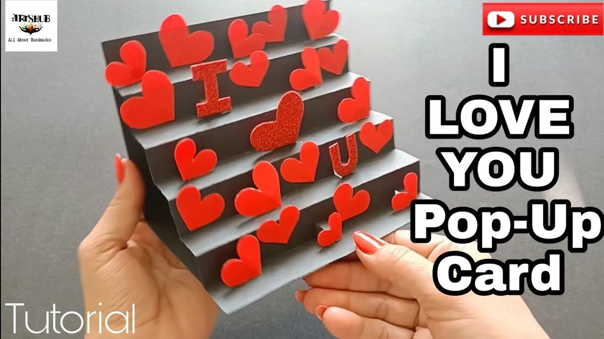 Pop-up Love Card Tutorial||LOVE PopUp Card||I Love you Pop up Card